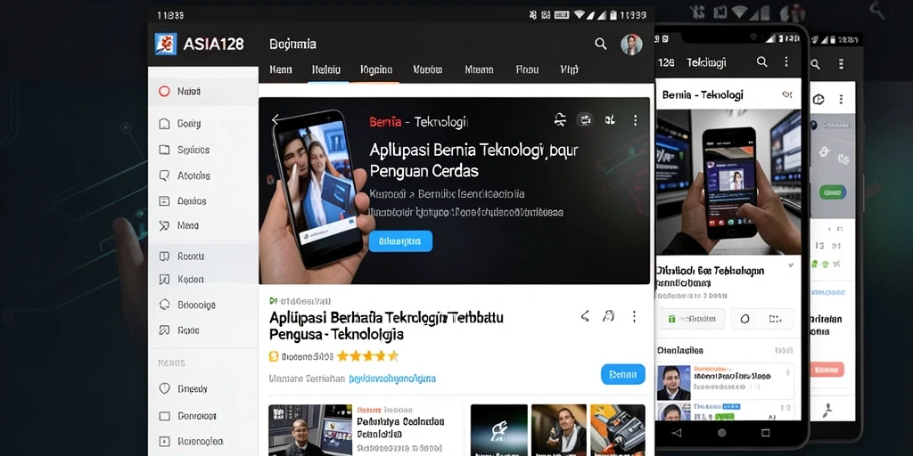 Antarmuka ASIA128 yang bersih dan informatif.
