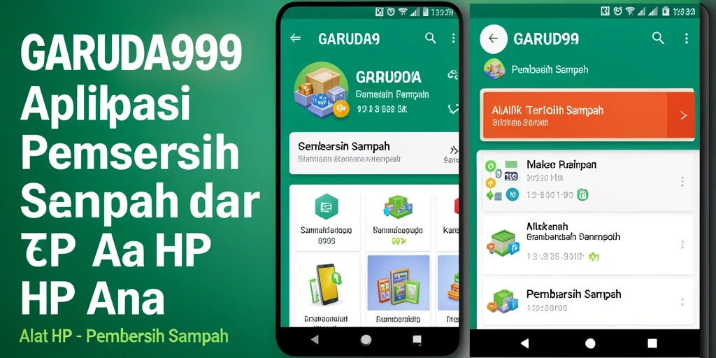 Tampilan antarmuka GARUDA999 yang sederhana dan efektif untuk Pembersih Sampah.