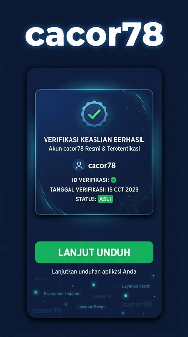 Tampilan kanal resmi cacor78